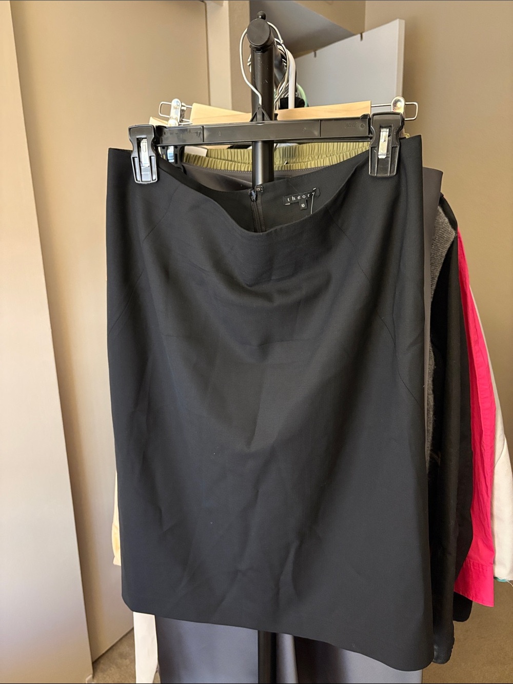Theory Black Pencil Skirt